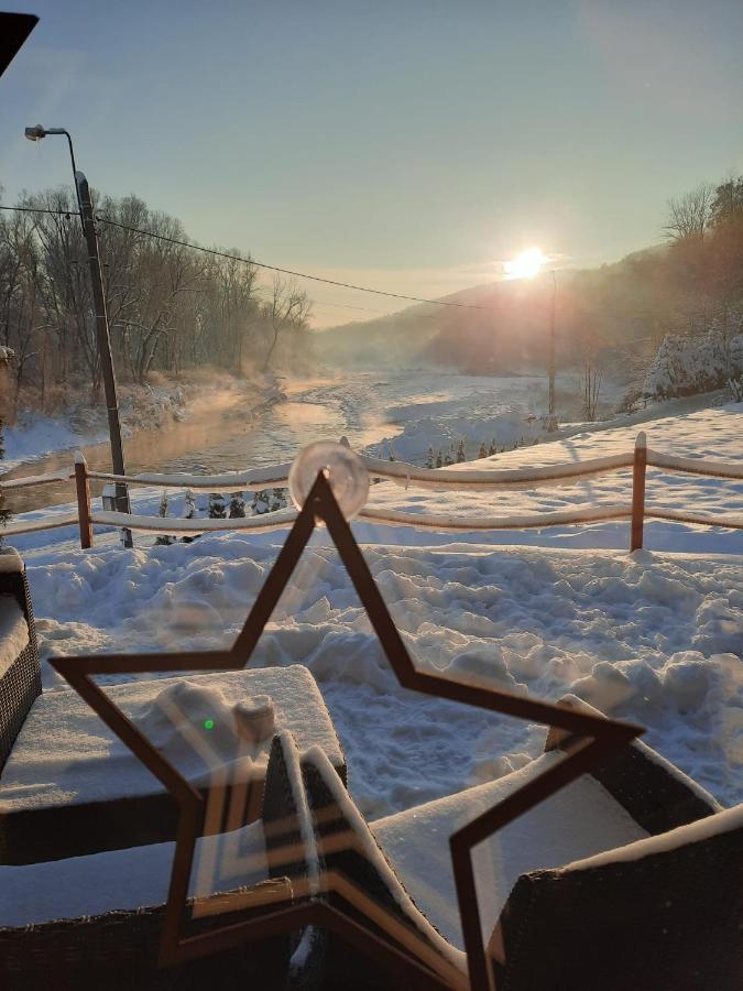 Вілла Stodola Nad Skawa Суха-Бескідзка Екстер'єр фото